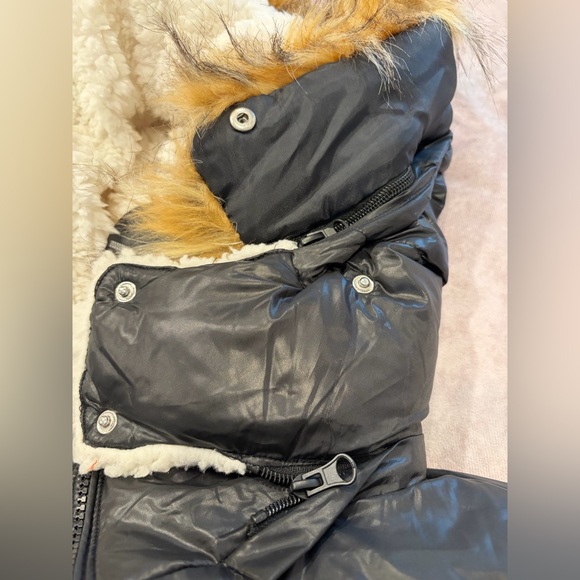 Madden Girl:XL Women Black Puffer Jacket with Faux Fur Hood Pockets - Picture 7 of 13
